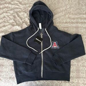 Arizona WildcatsOuray Cozy Full Zip cropped Navy Heather Women's size M NWT56.99